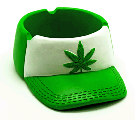 Weed Baseball Cap Ashtray